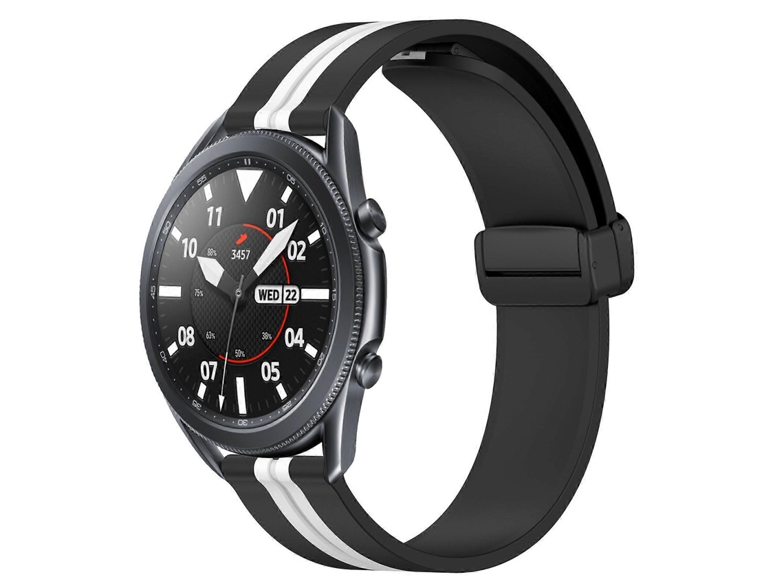 Pulsera plegable de silicona con cierre magnético para Samsung Galaxy Watch3 (45 mm y 22 mm).