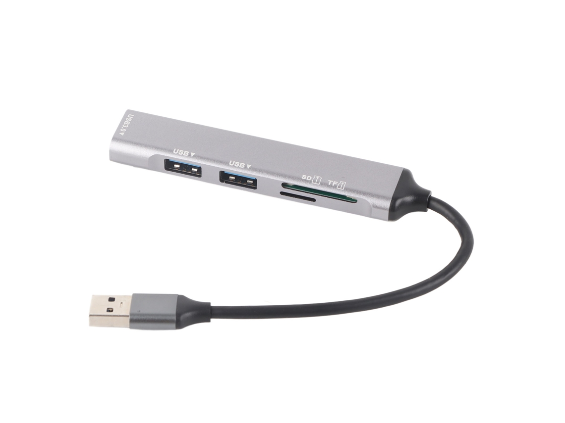 Hub Multipuerto Usb 3.0 5 En 1 Con Cuerpo De Conexión De Aluminio, Mini Portátil Para Viajes Y Oficina.