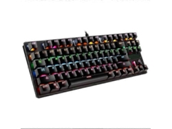 Teclado mecánico para juegos, teclado flotante con retroiluminación LED arcoíris Ly Ebike