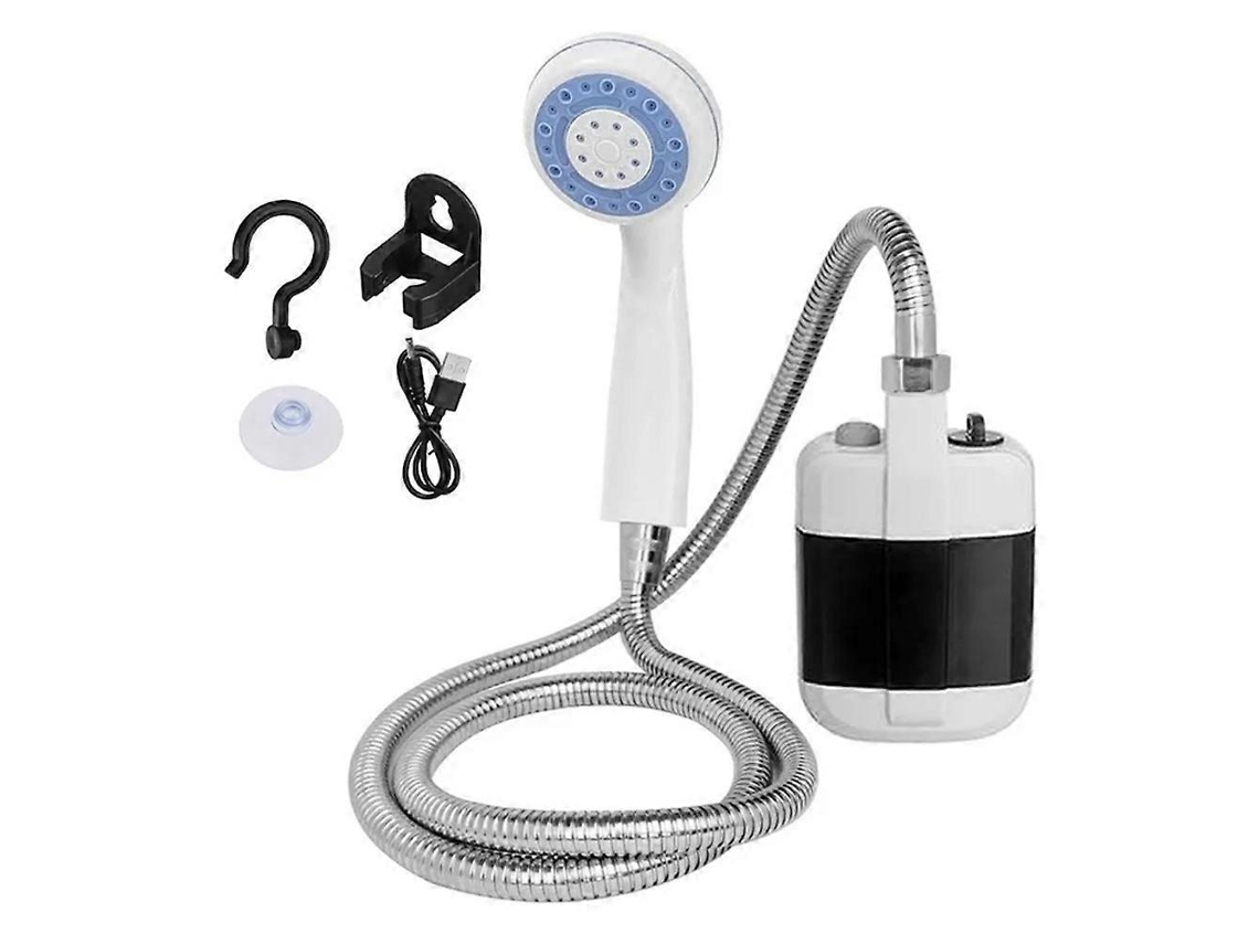Ducha portátil para autocaravana, ducha para acampar al aire libre, ducha eléctrica portátil, batería de 2200 mAh, recargable, cámara Rosewell