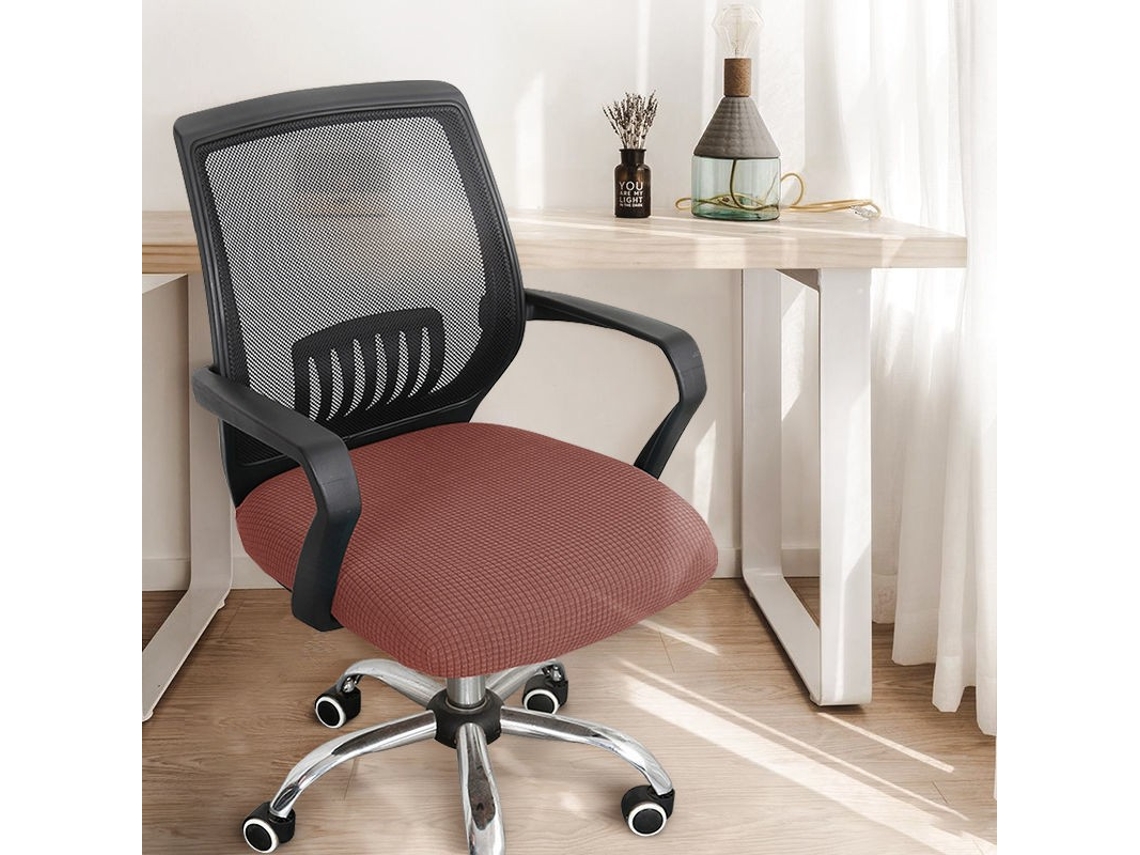 Fundas Elásticas Para Sillas Protectores De Cojines De Asiento Para Sillas De Oficina (marrón Claro) Eifson