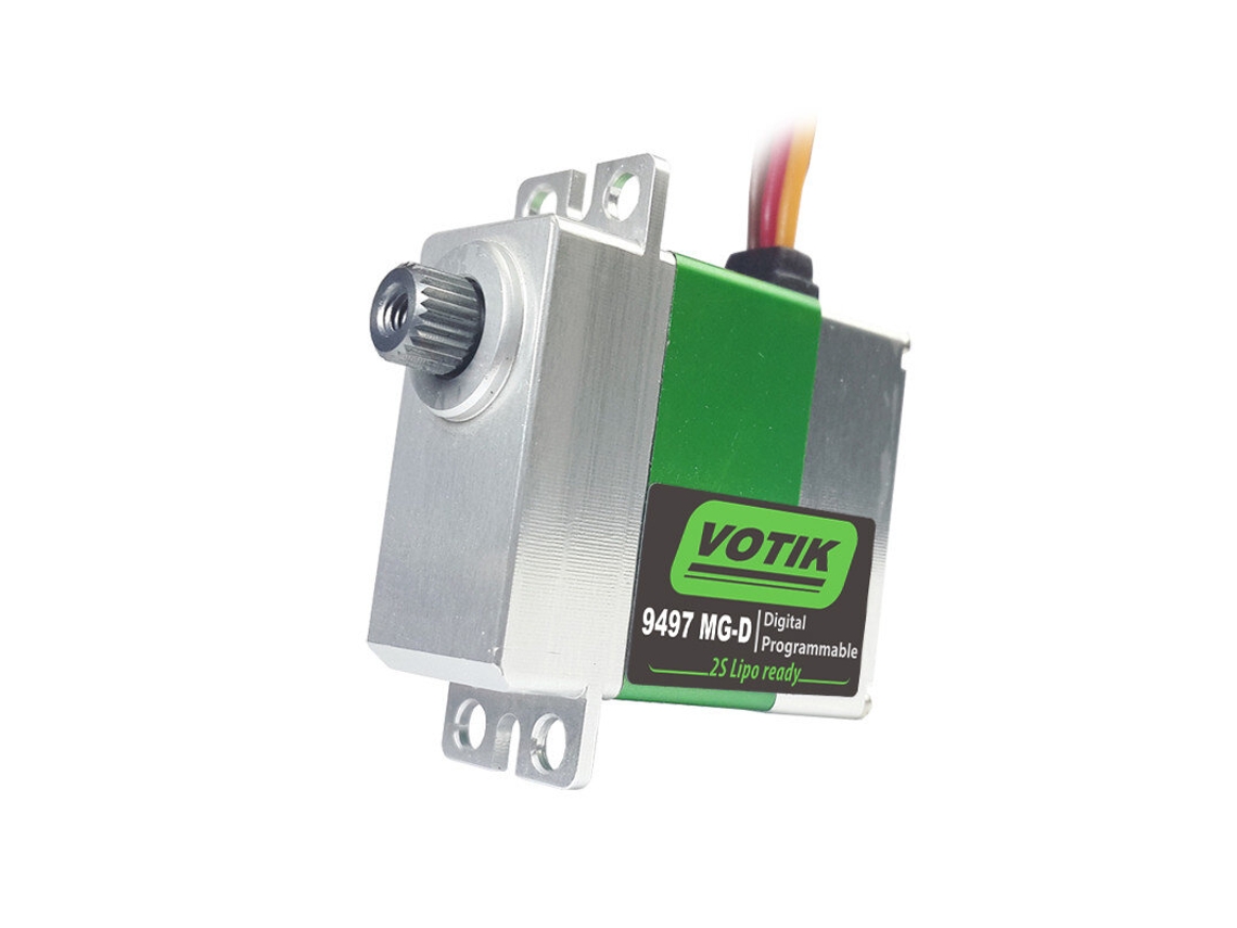 PTK Votik 9497 MG D Micro Servo Digital con Engranaje de Dirección Metálico y Motor Sin Núcleo para Avión RC de Ala Fija y Helicóptero