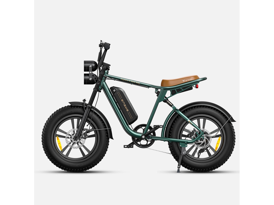 Bicicleta eléctrica verde Engwe M20 48v13ah 750w