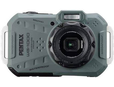 Cámara Fotográfica Compacta Acuática PENTAX WG-1000 (Verde - 19 MP - ISO: 125 a 3200 - Zoom Óptico: 4x)