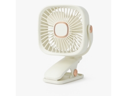 Ventoinha Com Mola Para Secretária, 3 Velocidades, Bateria Recarregável, Usb, Cabo Incluído Skyhe Zb113 Branco