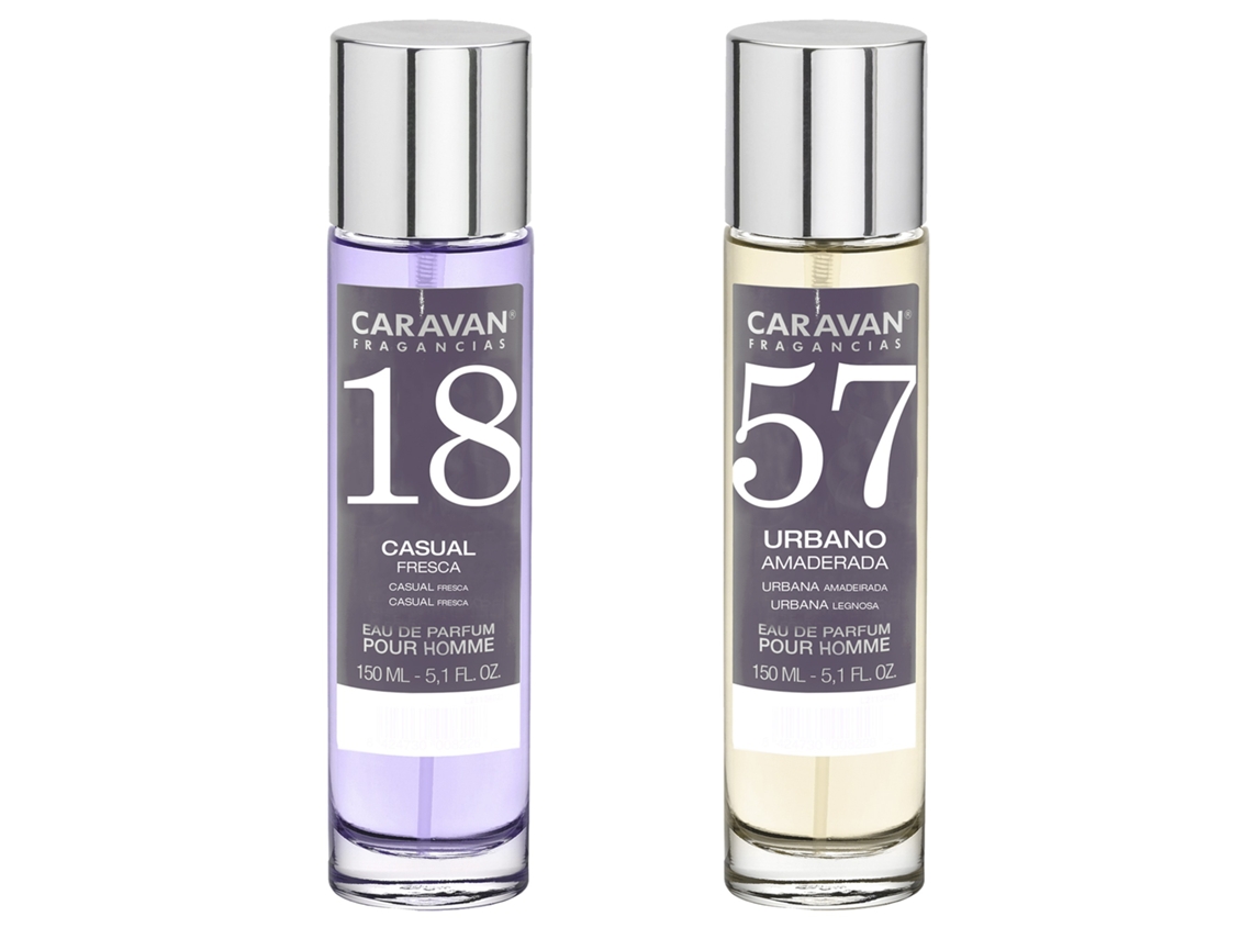 Set de 2 Perfumes CARAVAN para Hombre Nº57 y Nº18