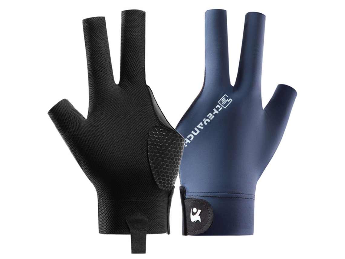Guantes De Billar Transpirables Y Antideslizantes Con Tres Dedos Para Jugadores De Snooker Y Pool.