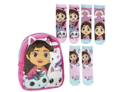 Mochila Guarderia Gabbys Dollhouse Pack De 3 Calcetines Talla 27-30