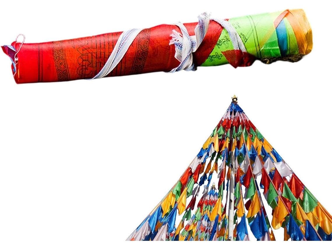 Banderas Triangulares - Decoración Cultural 19,7 Cm - 25 Piezas De Banderas Triangulares Tibetanas, Para Jardín, Patio,