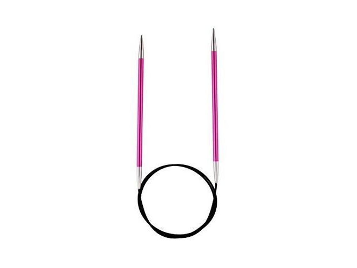 KnitPro KNIT PRO Agujas de tejer circulares fijas de 120 cm x 2,50 mm - Zing - Roja - KP47183