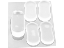 Juego de 5 amortiguadores transparentes para asiento de inodoro, silenciosos e ideales para inodoros Gokoco