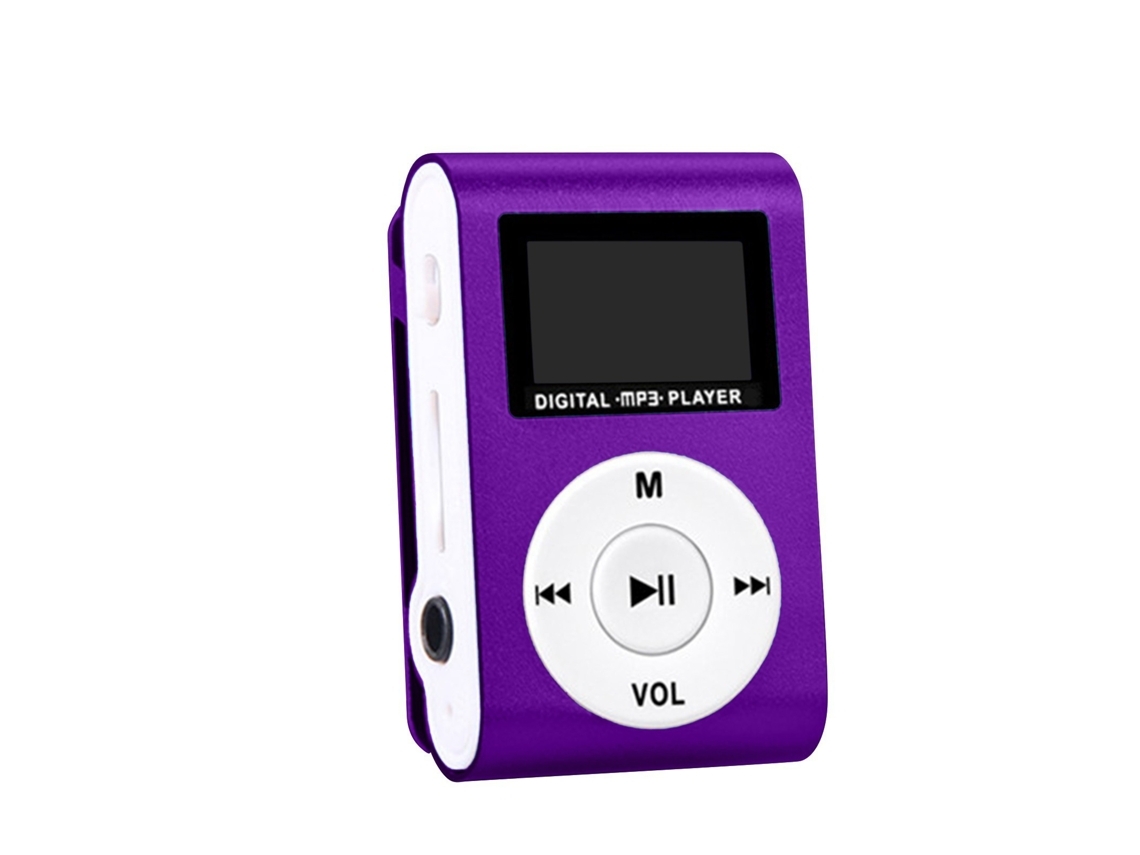 Reproductor MP3 Saisiyiky Reproductor MP3 portátil con pantalla LCD para deportes y actividades al aire libre Facpoet