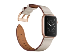 Correa Apple Watch 41mm / 40mm y 38mm Cuero auténtico Beige AVIZAR