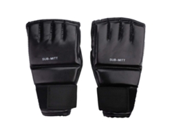 Guantes de gimnasio para adultos, calcetines de entrenamiento de Muay Thai, guantes de boxeo, color negro y dorado.