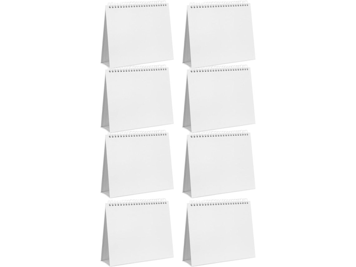 Juego De 8 Soportes De Escritorio Con Trípode Y Base Para Recargar Papel Para Calendarios.