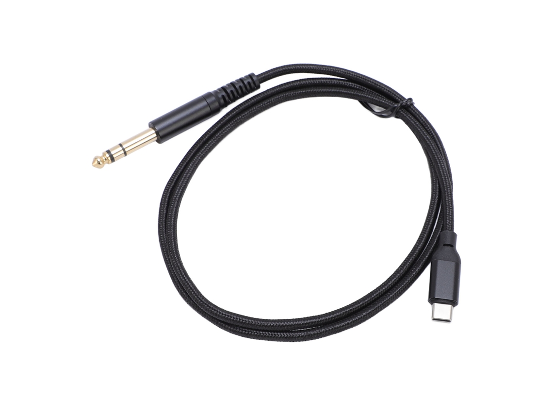 Cabo Usb C Para 6.35mm Macho 1/4 Polegada Auxiliar Estéreo Adaptador Para Amplificador Mixer Alto-falante 3m