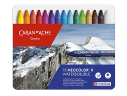 Crayon CARAN D'ACHE Neocolor II Caja Metálica con 15 Colores