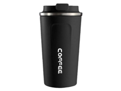 Taza De Café Inteligente Con Indicador De Temperatura, Acero Inoxidable 304, Aislante, Portátil, 510 Ml, Negra.