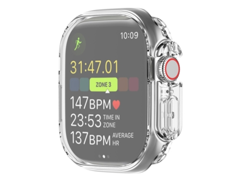 Funda protectora transparente de TPU con todo incluido para Apple Watch Ultra 49 mm / Apple Watch Ultra 2 49 mm