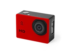 Cámara deportiva 720p. Pantalla LCD de 2 pulgadas. 14 accesorios. Multilingüe. Batería de 900 mAh.