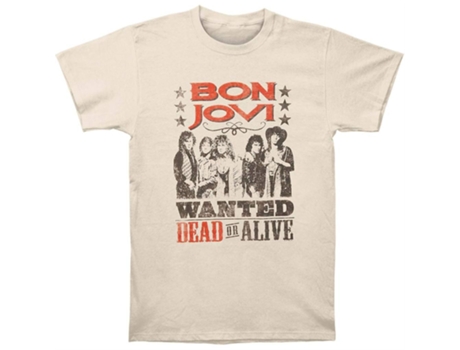 Camiseta ROCKINSTONE Bon Jovi vivo o muerto (XXL)