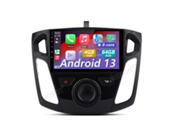 Radio Android 13 para Ford Focus 2011-2019 | 8 núcleos | 4 GB 64 GB | Pantalla IPS HD de 9" | CarPlay/Android Auto inalámbrico | Junsun DSP Audio
