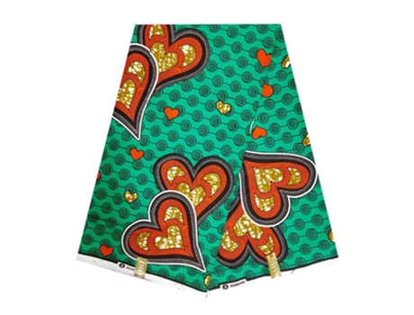 Ankara African Wax Impresión De Tela De Algodón Ghana Tanga De Ropa (Q - 120 Cm - 6 Yardas)