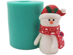 JEIIBRZUI Molde de Silicone para Boneco de Neve no Natal Modelo S0701Xr