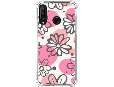 Carcasa Huawei P30 Lite TUMUNDOSMARTPHONE Dibujos Antigolpes Flores 09 Multicolor