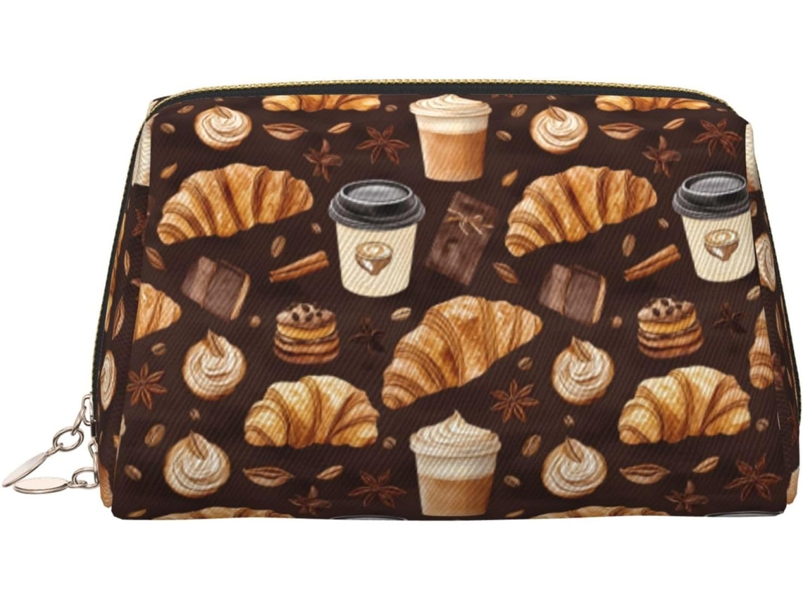 Neceser De Viaje Cuero Organizador Para Mujer Diseño Estampado Vacaciones