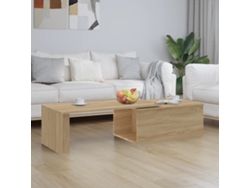 Mesa de Centro Apoyo 150X50X35 Cm Contrachapado Carvalho Sonoma