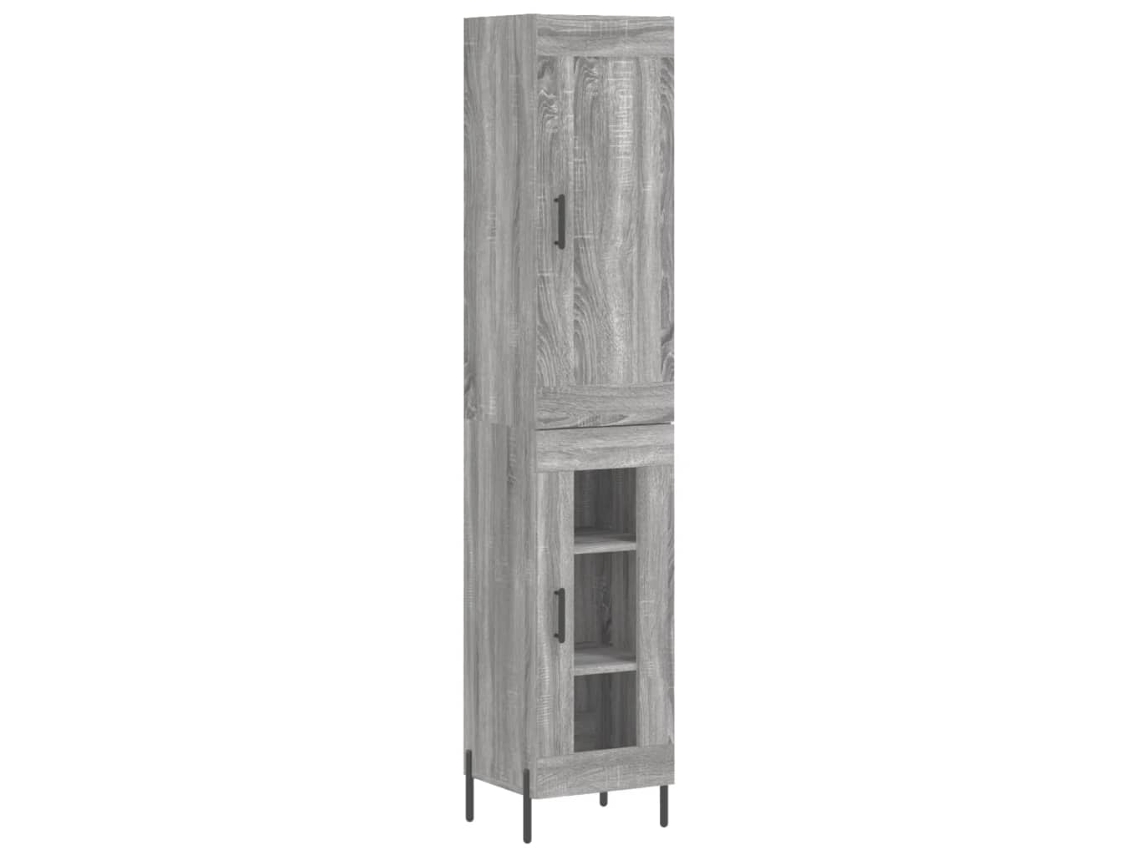 Alacena VIDAXL Gris Madera contrachapada (34,5x34x180 cm)