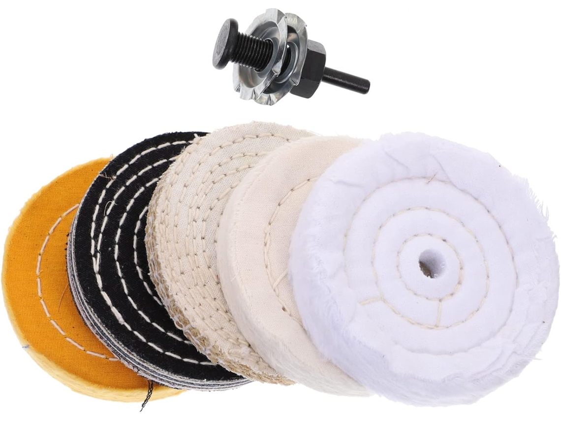 Kit de pulido con soporte para taladro, almohadilla de pulido de grano grueso para carrocería y accesorios de pulido. SFUSHOS