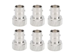 6 Adaptadores Sma Macho A Bnc Hembra Con Núcleo De Cobre Y Placa De Níquel Para Antenas Y Dispositivos De Red Inalámbrica.