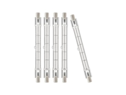 Paquete De 5 Bombillas Halógenas R7s T3 De 118 Mm Y 150 W, 120 V, Bombilla Halógena Tipo J De Larga Duración, Doble E-hao