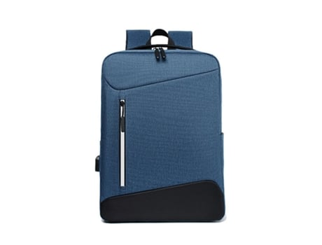 Mochila De Negocios Mochila De Computadora Multifuncional Impermeable para Hombres Mochila Escolar para Estudiantes USB-Azul