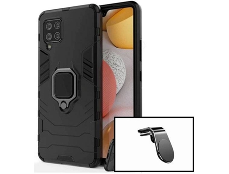 Kit Soporte Magnético y Funda Samsung Galaxy A42 5G L Safe Driving Negro