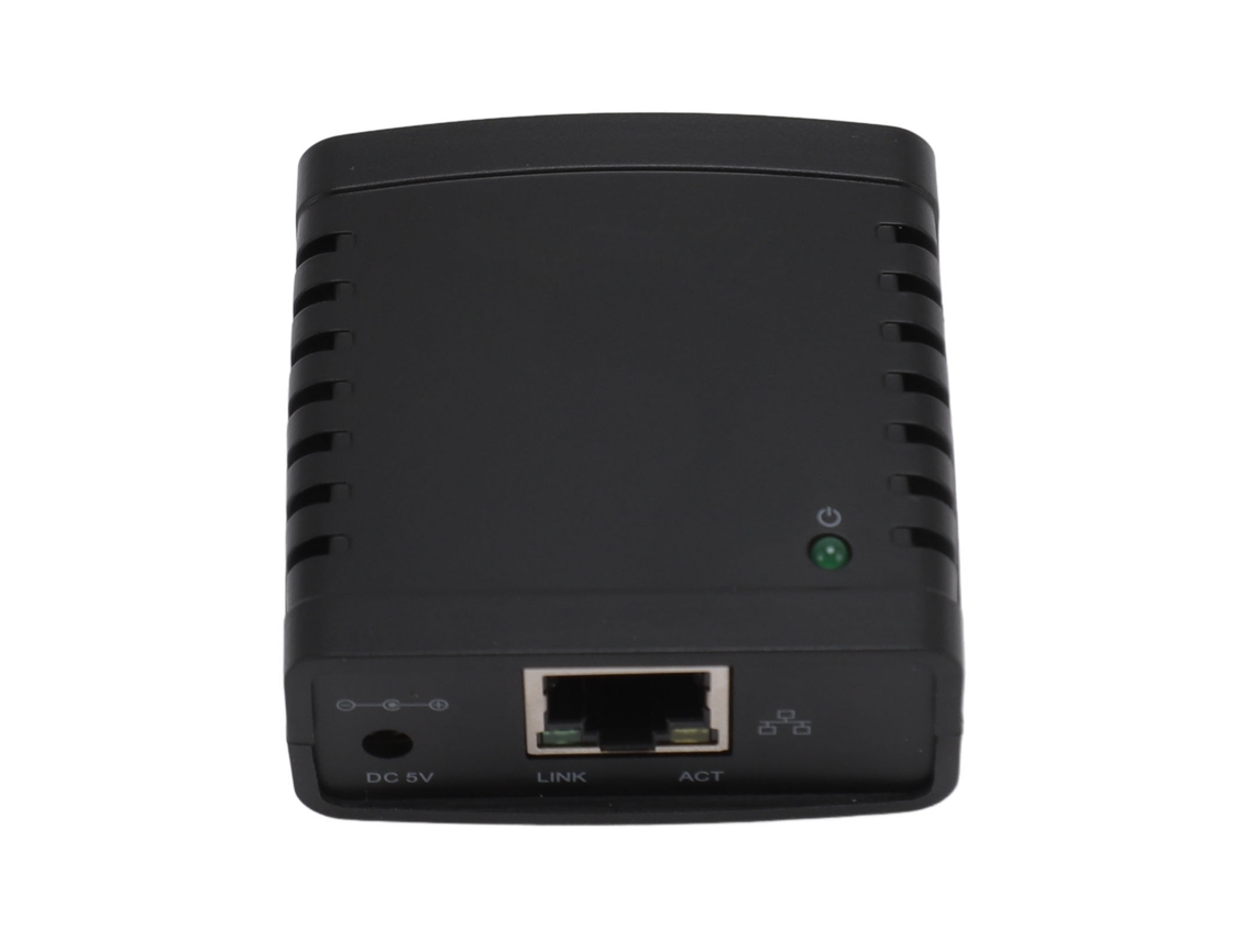 Servidor De Impresión Usb Inalámbrico De 100 Mbps, Adaptador Usb A Rj45 Con Enchufe Europeo Para Compartir Impresiones.