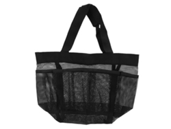 Bolsa de playa translúcida portátil para baño y natación - Negra
