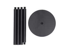 Soporte Plegable Para Linterna De Camping Con 4 Secciones Y Base De Polea De Aluminio Para Picnics Al Aire Libre.