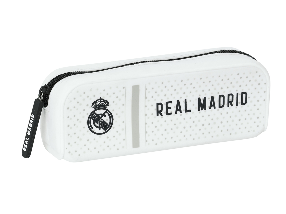 Portatodo Cuadrado Silicona Real Madrid 1ª Equip. 24/25 18,5 x 7,5 x 5,5 cm. SAFTA