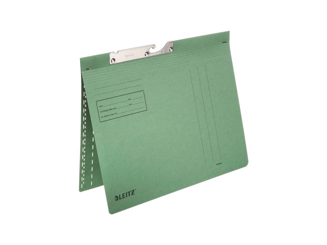 Carpeta pendular Leitz, A4, encuadernación comercial, verde para el mercado DLA Ch 50 piezas Esselte Leitz (2014 00 55)