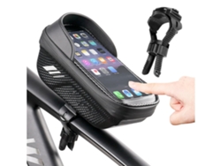 Bolsa impermeable para teléfono de bicicleta, carcasa rígida para marco frontal, bolsa para manillar de bicicleta de montaña, bolsa para pantalla táctil para USHION