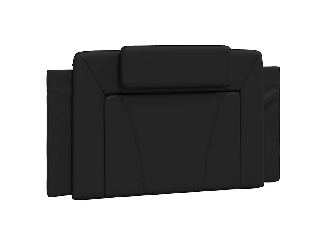 Maison Exclusive - Cojín Para Cabecero Viana Negro, 100 Cm, Piel Sintética