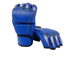Danu2026-guantes De Boxeo De Media Palma Para Hombre Y Mujer Con Brazalete Ajustable Estilo Garra De Tigre Azul