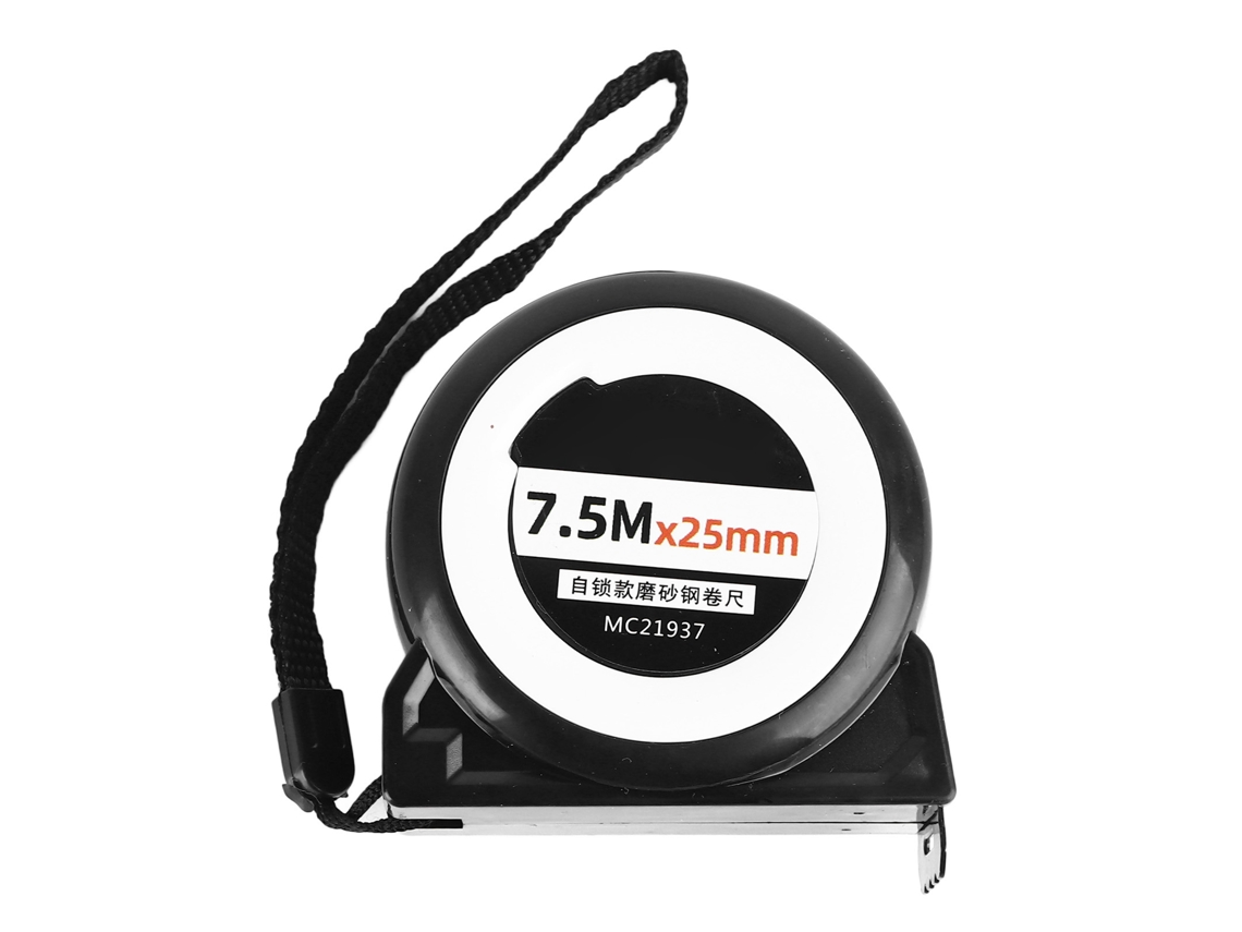 Cinta Métrica Retráctil De 7,5 M X 25 Mm, Autoblocante, De Acero Mate, De Alta Precisión, Para Uso Doméstico.