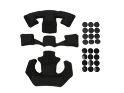 Ycnm-cojín Para Casco Wendy Espuma De Memoria 2 Capas Negro