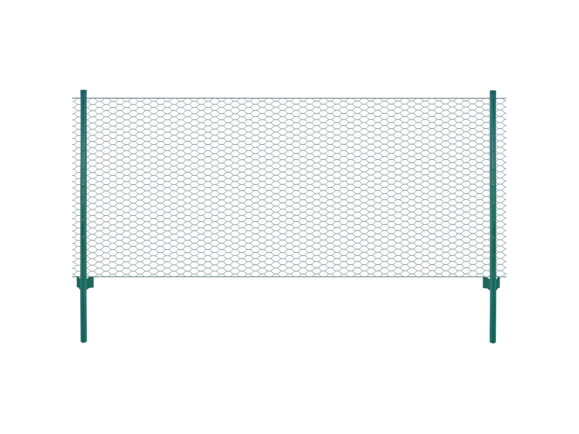 Valla de malla VIDAXL Verde Acero (25x0,5m)