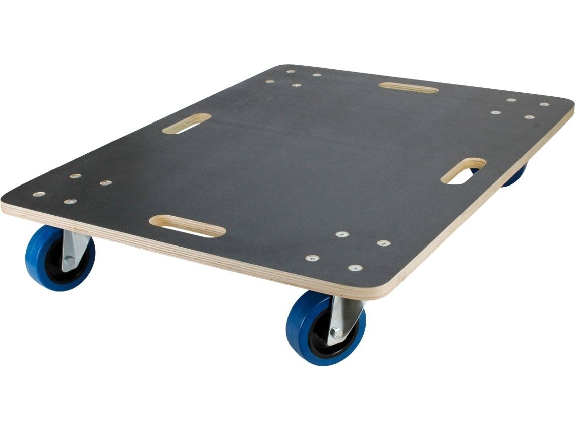 Plataforma de carga ECD 60x80cm con ruedas para translado muebles hasta 800kg