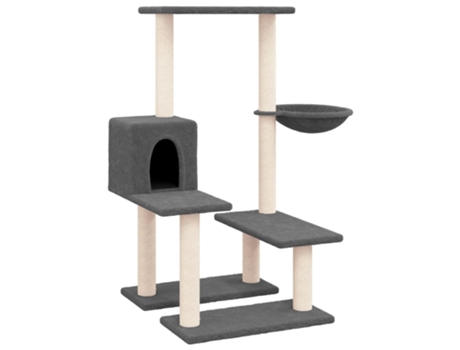 Rascador Para Gatos VIDAXL Con Postes De Sisal Gris Oscuro 94,5 cm